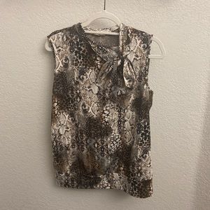 Snake Skin Silk Top